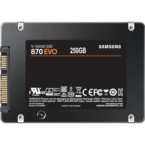 SSD накопитель Samsung 870 EVO 250 GB (MZ-77E250BW)