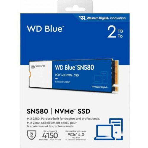 SSD накопитель WD Blue SN580 2 TB (WDS200T3B0E)