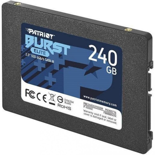 SSD накопитель PATRIOT Burst Elite 240 GB (PBE240GS25SSDR)