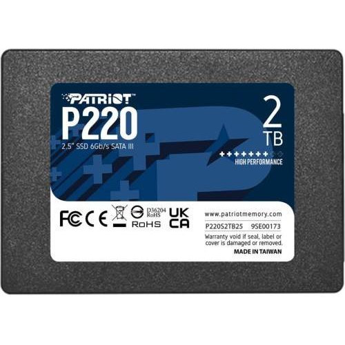 SSD накопитель PATRIOT P220 2 TB (P220S2TB25)