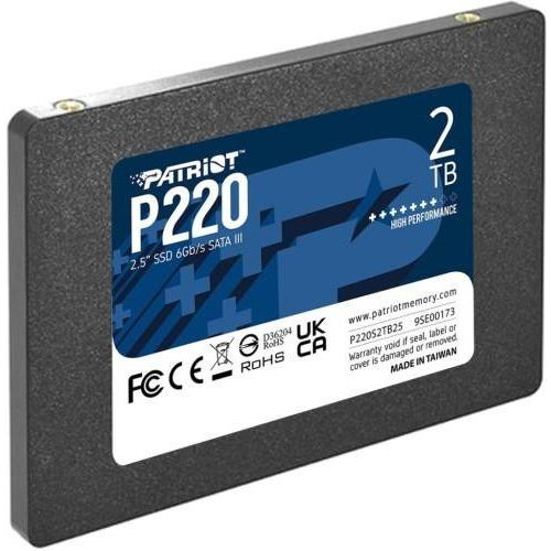 SSD накопитель PATRIOT P220 2 TB (P220S2TB25)