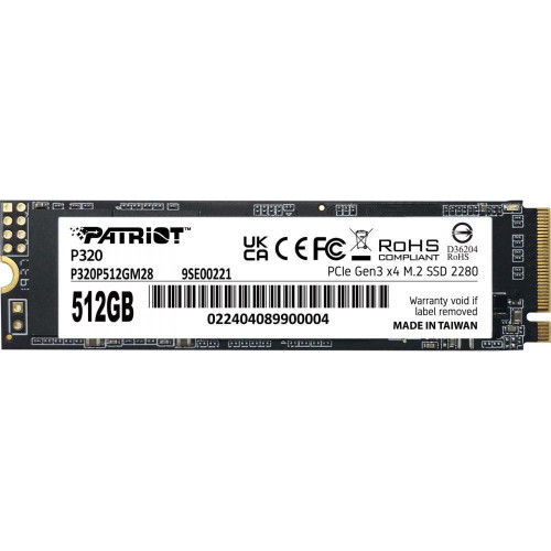 SSD накопитель PATRIOT P320 512 GB (P320P512GM28)