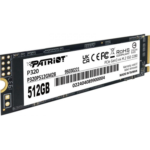 SSD накопитель PATRIOT P320 512 GB (P320P512GM28)