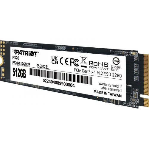 SSD накопитель PATRIOT P320 512 GB (P320P512GM28)