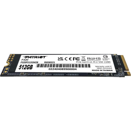 SSD накопитель PATRIOT P320 512 GB (P320P512GM28)