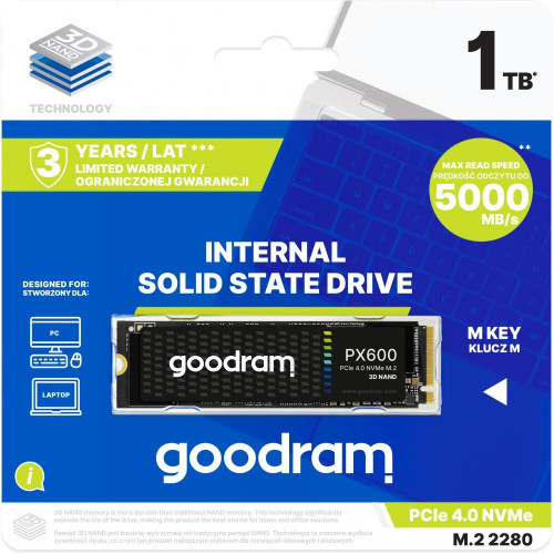 SSD накопитель GOODRAM PX600 500 GB (SSDPR-PX600-500-80)