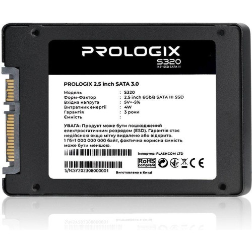 SSD накопитель Prologix S320 120 GB (PRO120GS320)