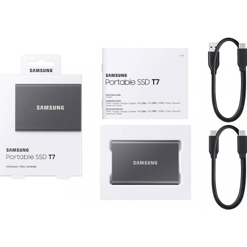 SSD накопитель Samsung T7 4 TB (MU-PC4T0T/WW)