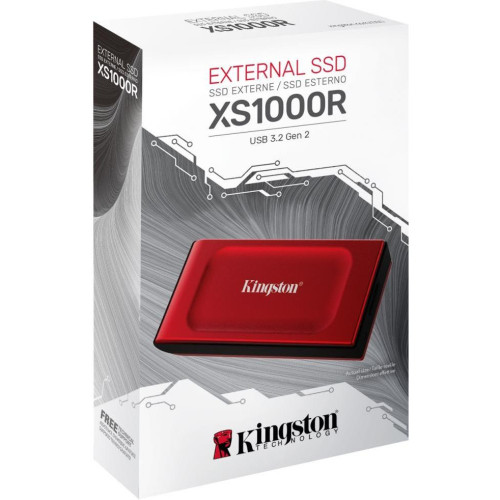 SSD накопитель Kingston XS1000 1 TB Red (SXS1000R/1000G)