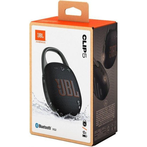 Портативная колонка JBL Clip 5 Black (JBLCLIP5BLK)