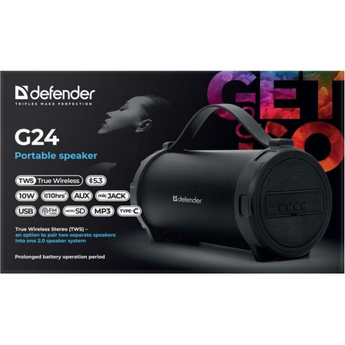 Портативная колонка Defender G24 Black (65124)