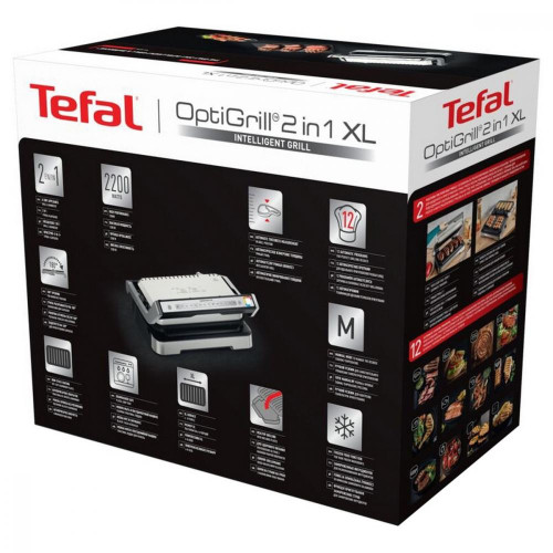 Электрогриль прижимной Tefal OptiGrill 2in1 XL GC782D30