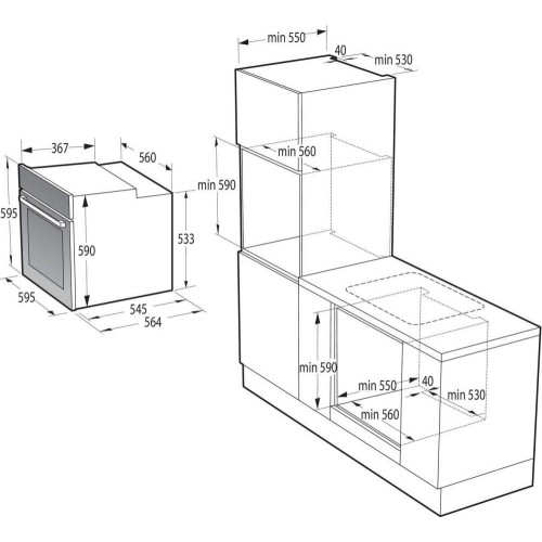 Духовка электрическая Gorenje BO6712E02XK