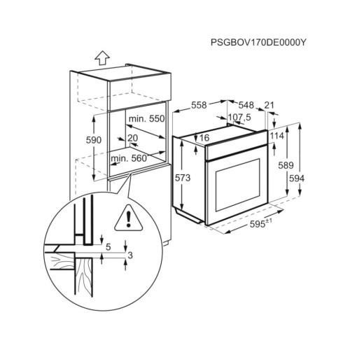 Духовка электрическая Electrolux EOD6C77WV