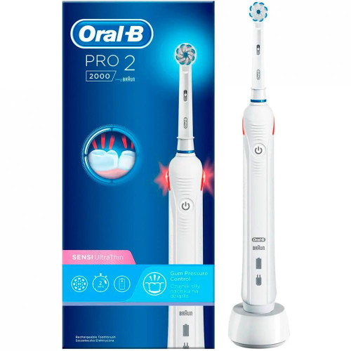 Электрическая зубная щетка Oral-B Pro2 2000 Sensi Ultrathin White (D501.523.2)