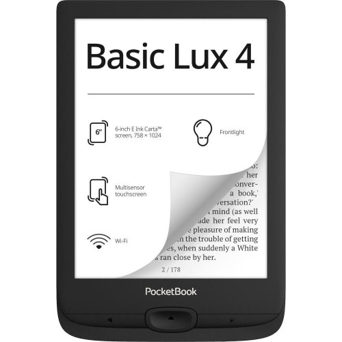 Электронная книга с подсветкой PocketBook 618 Basic Lux 4, Black (PB618-P-CIS)