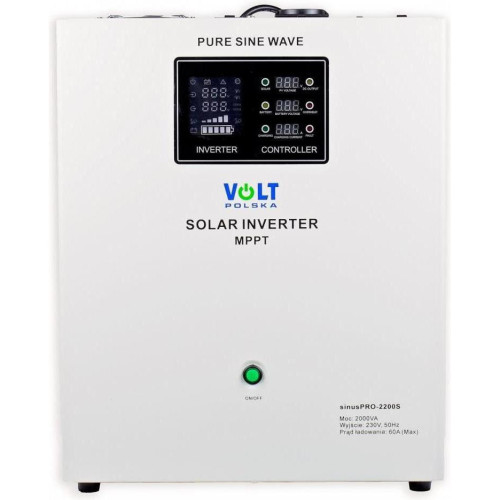 Гибридный солнечный инвертор (hybrid) Volt Polska SINUS PRO 2200S (3SPS200012)