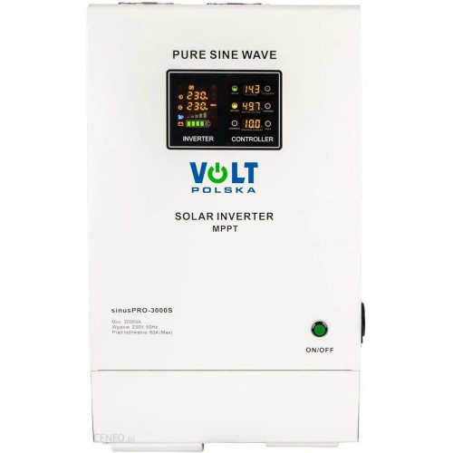 Гибридный солнечный инвертор (hybrid) Volt Polska SINUS PRO 3000S (3SPS300048)