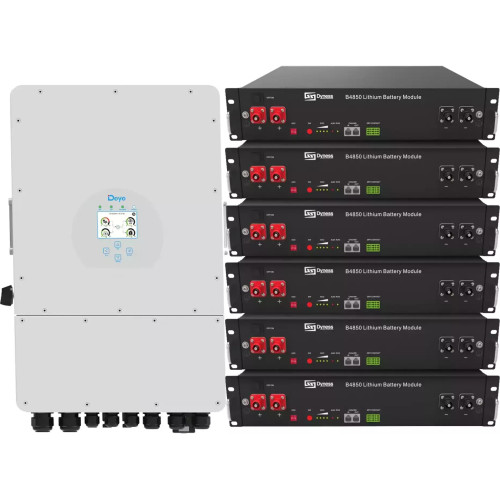 Система хранения энергии Deye SUN-12K-SG04LP3-EU-6DY14.4K-LFP-R 12kW 14.4kWh 6BAT LiFePO4 6000 циклів