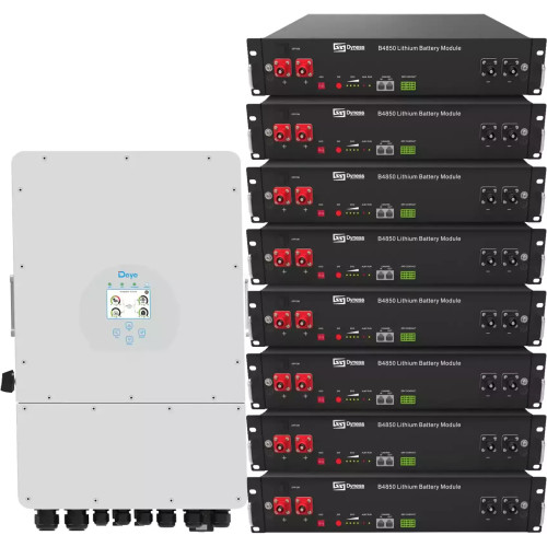 Система хранения энергии Deye SUN-12K-SG04LP3-EU-8DY19.2K-LFP-R 12kW 19.2kWh 8BAT LiFePO4 6000 циклів