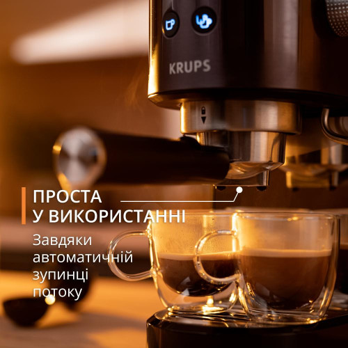 Рожковая кофеварка эспрессо Krups Virtuoso+ Pump XP444G10