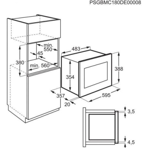 Микроволновка с грилем Electrolux EMS4253TEX