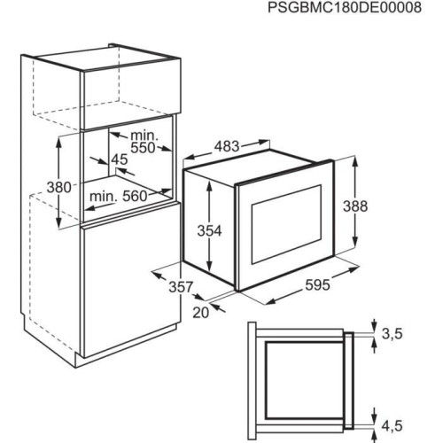 Микроволновка с грилем Electrolux LMSD253TM