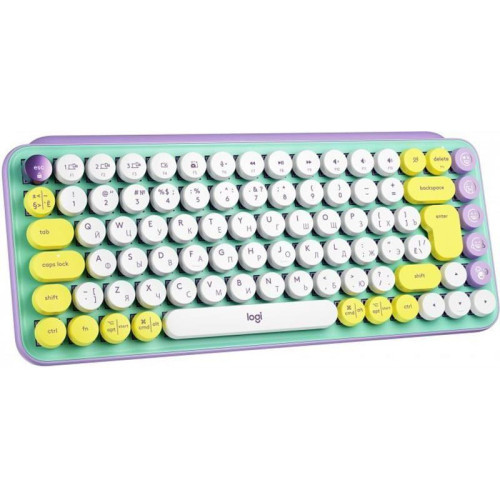 Клавиатура Logitech POP Keys Wireless Mechanical Keyboard UA Daydream Mint (920-010736)