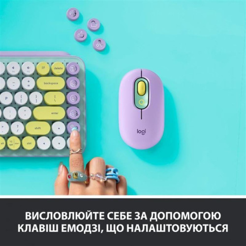 Клавиатура Logitech POP Keys Wireless Mechanical Keyboard UA Daydream Mint (920-010736)