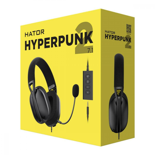 Наушники с микрофоном HATOR Hyperpunk 2 USB 7.1 Black (HTA-845)