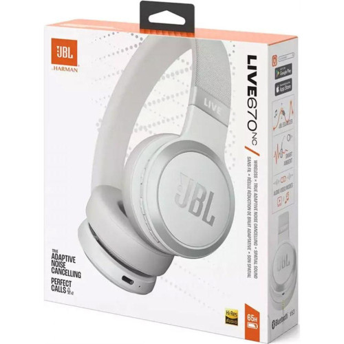 Наушники с микрофоном JBL Live 670NC White (JBLLIVE670NCWHT)