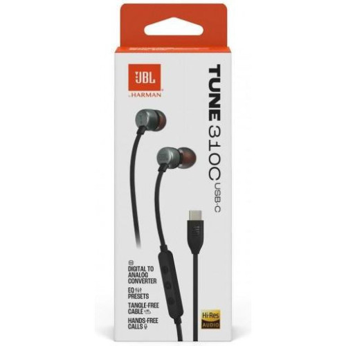 Наушники с микрофоном JBL Tune 310C Black (JBLT310CBLK)