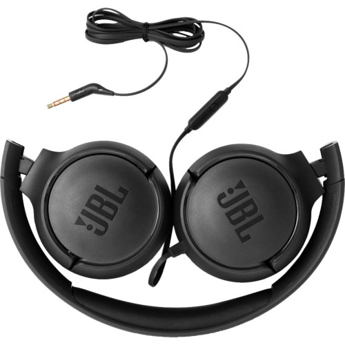 Наушники с микрофоном JBL Tune 500 Black (JBLT500BLK)