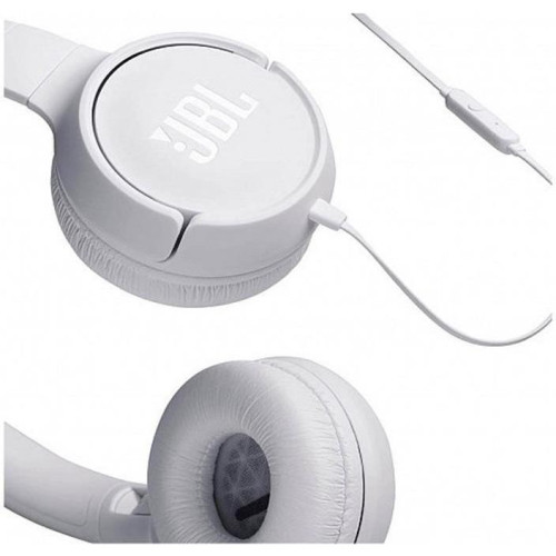 Наушники с микрофоном JBL Tune 500 White (JBLT500WHT)