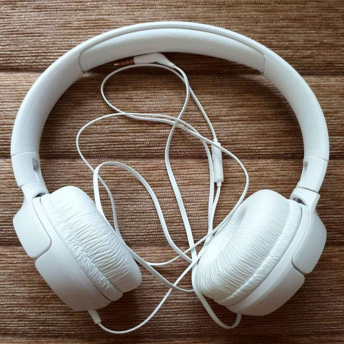 Наушники с микрофоном JBL Tune 500 White (JBLT500WHT)