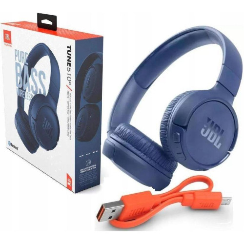 Наушники с микрофоном JBL Tune 510BT Blue (JBLT510BTBLUEU)