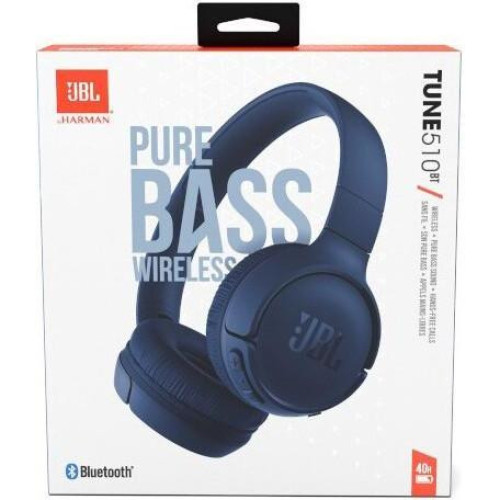 Наушники с микрофоном JBL Tune 510BT Blue (JBLT510BTBLUEU)