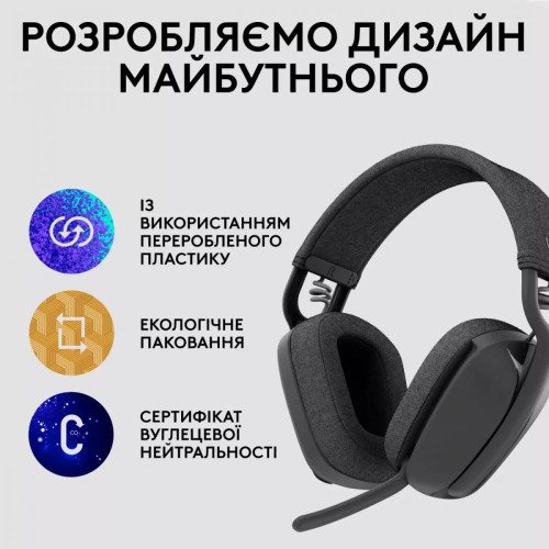 Наушники с микрофоном Logitech Zone Vibe Wireless Teams version Graphite (981-001157)