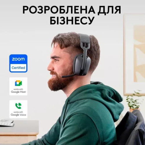 Наушники с микрофоном Logitech Zone Vibe Wireless UC version Graphite (981-001199)