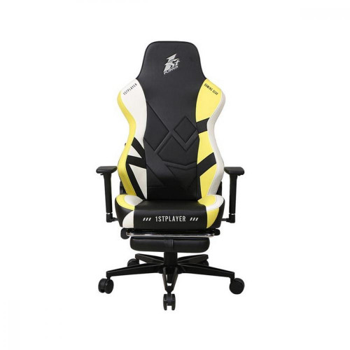 Компьютерное кресло для геймера 1STPLAYER Duke Black/White/Yellow