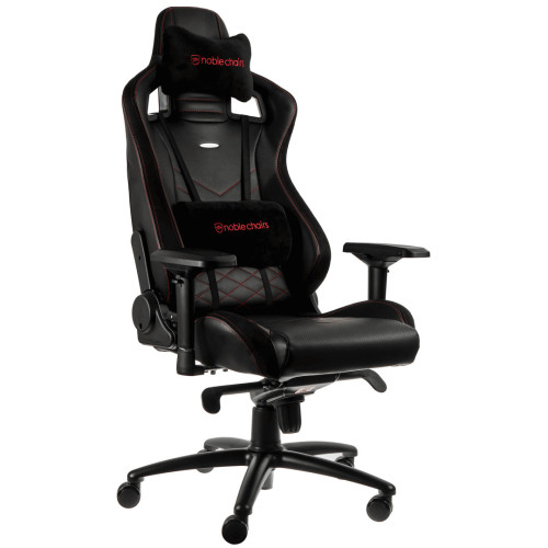 Компьютерное кресло для геймера Noblechairs Epic PU leather black/red (NBL-PU-RED-002)