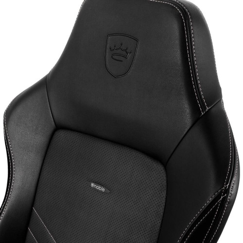 Компьютерное кресло для геймера Noblechairs Hero PU leather black/platinum white (NBL-HRO-PU-BPW)