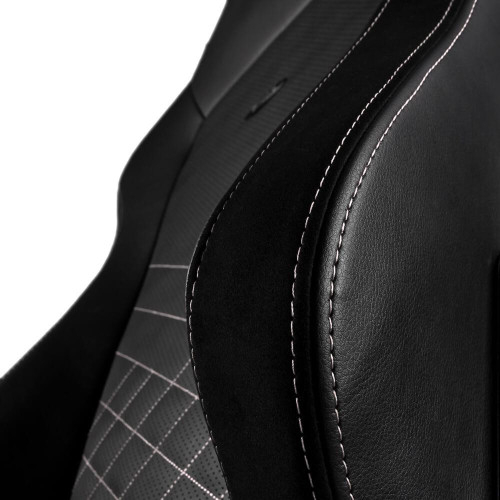 Компьютерное кресло для геймера Noblechairs Hero PU leather black/platinum white (NBL-HRO-PU-BPW)