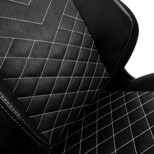 Компьютерное кресло для геймера Noblechairs Hero PU leather black/platinum white (NBL-HRO-PU-BPW)