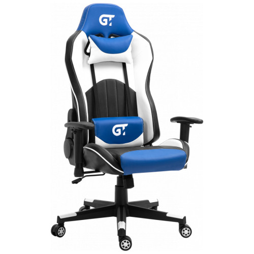 Компьютерное кресло для геймера GT Racer X-5813 black/blue/white