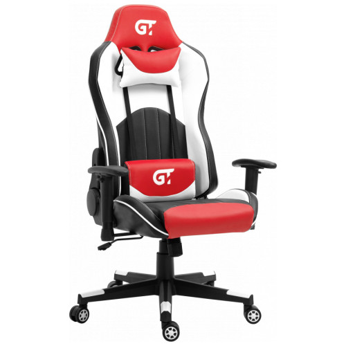 Компьютерное кресло для геймера GT Racer X-5813 black/red/white