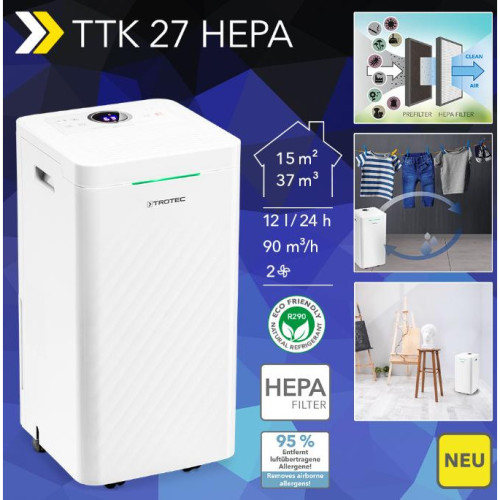 Осушитель воздуха TROTEC TTK 27 HEPA