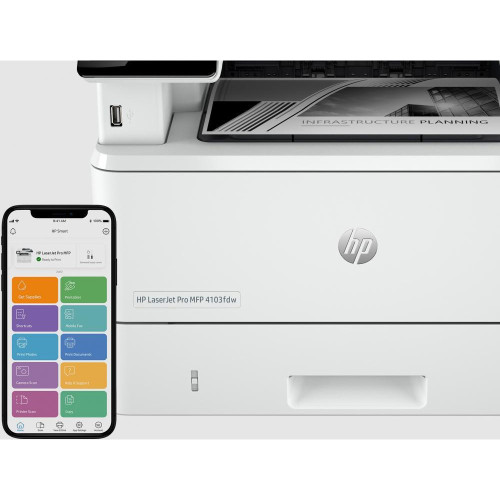 МФУ HP LaserJet Pro 4103fdw + Wi-Fi (2Z629A)