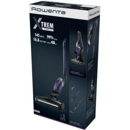 Вертикальный+ручной пылесос (2в1) Rowenta X-Trem Compact RH1238WO