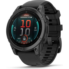 Garmin Fenix E 47mm AMOLED Slate Gray Steel with Black Silicone Band (010-03025-03/01)
